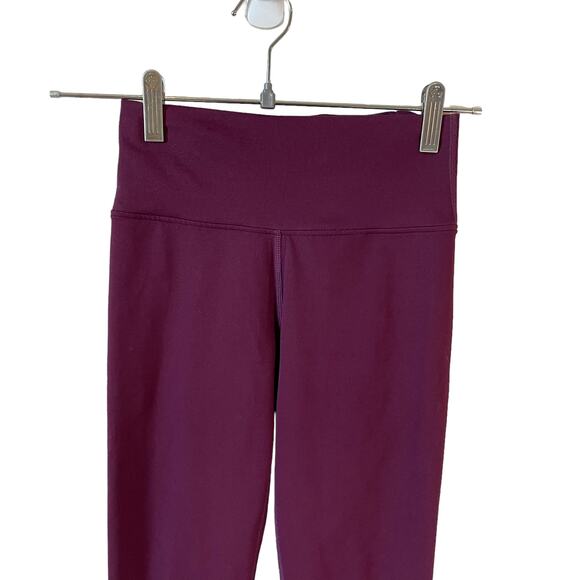 FABLETICS Women's Powerhold Workout Leggings Burgundy - Picture 3 of 9